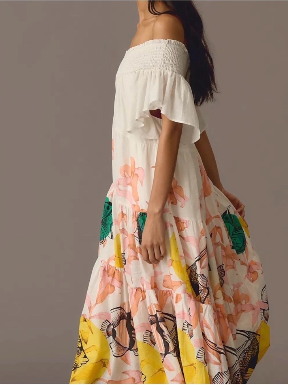 ANTHROPOLOGIE MAEVE + PIA BINAZZI MAXI DRESS SZ. M  NWT!